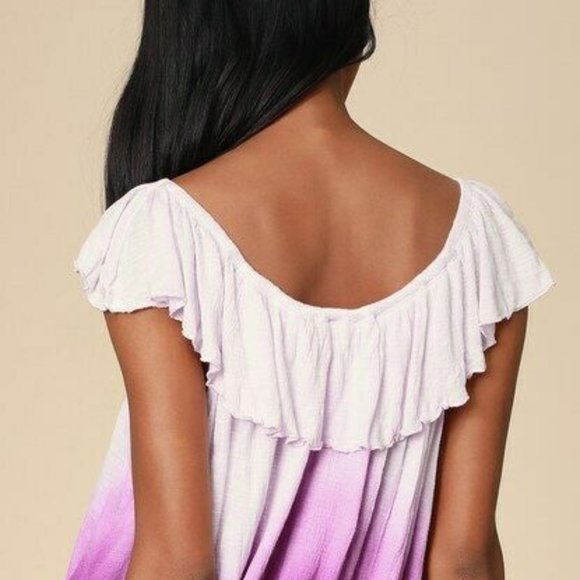 Free People Cora Lee Off the Shoulder Top-Green - Picture 8 of 8